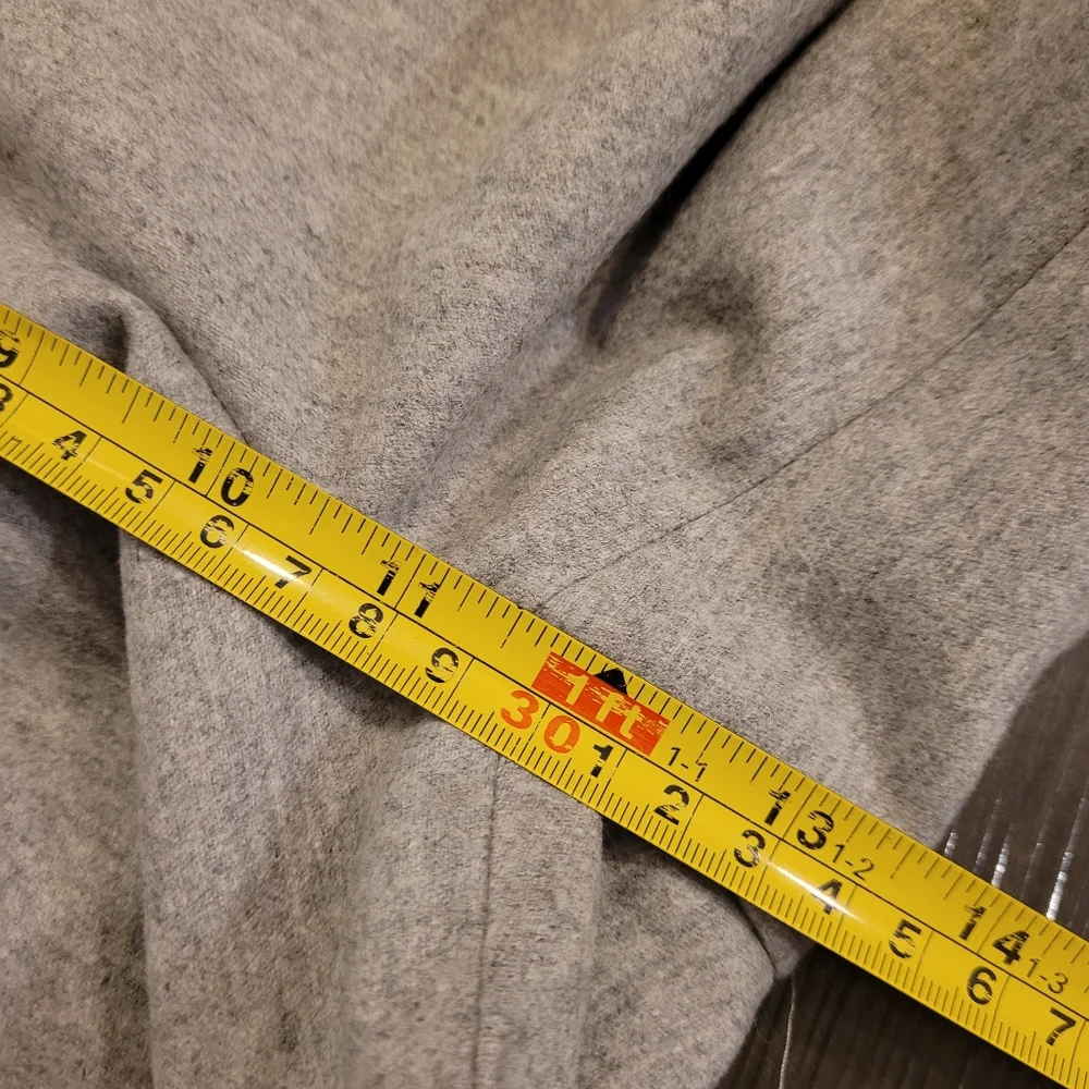 Aritzia Babaton The Next Pants Gray Pleated Wool Cashmere Blend Trousers Size 6 - Picture 10 of 11